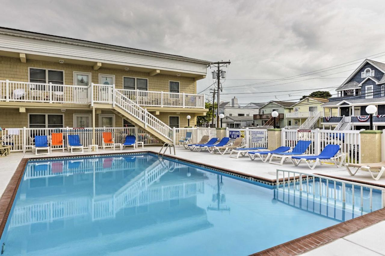 North Wildwood Condo With Pool, Walk To Boardwalk! Eksteriør bilde